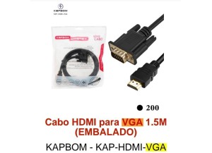 CABO HDMI+VGA 1,8M