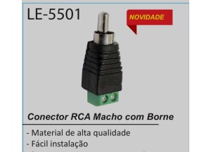 ADAPTADOR RCA MACHO COM BORNER
