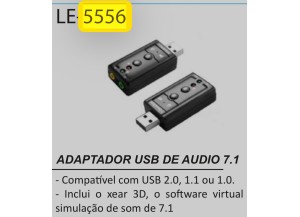 ADAPTADOR USB DE AUDIO 7.1