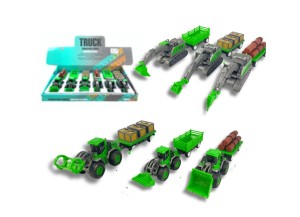 CARRINHO FRICÇÃO TRATOR COM CARROÇA