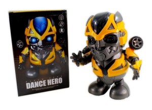 ROBO DANÇARINO BUMBLEBEE  MUSICAL C/ LUZES