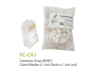 CONECTOR RJ45 PCT C/100PCS XCELL