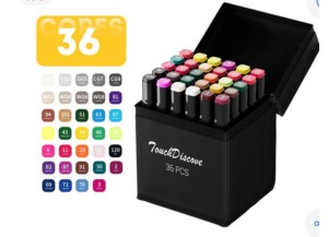 KIT 36 CORES CANETAS PONTA DUPLA 1002