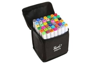 KIT 40 CORES CANETAS PONTA DUPLA JB-1003