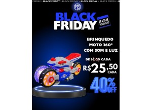 MOTO 360 GRAUS A PILHA C/ SONS E LUZES