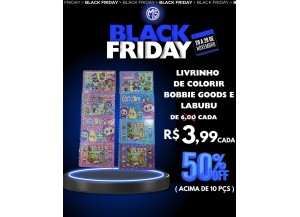 KIT-10 PÇS LIVRINHO PARA COLORIR BOBBIE GOODS/LABUBU  48 PAGINAS