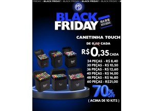 10 KIT 30 CORES CANETAS PONTA DUPLA JB-1001