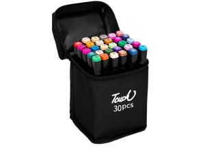 10 KIT 30 CORES CANETAS PONTA DUPLA JB-1001